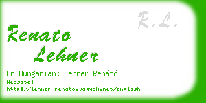 renato lehner business card