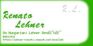 renato lehner business card